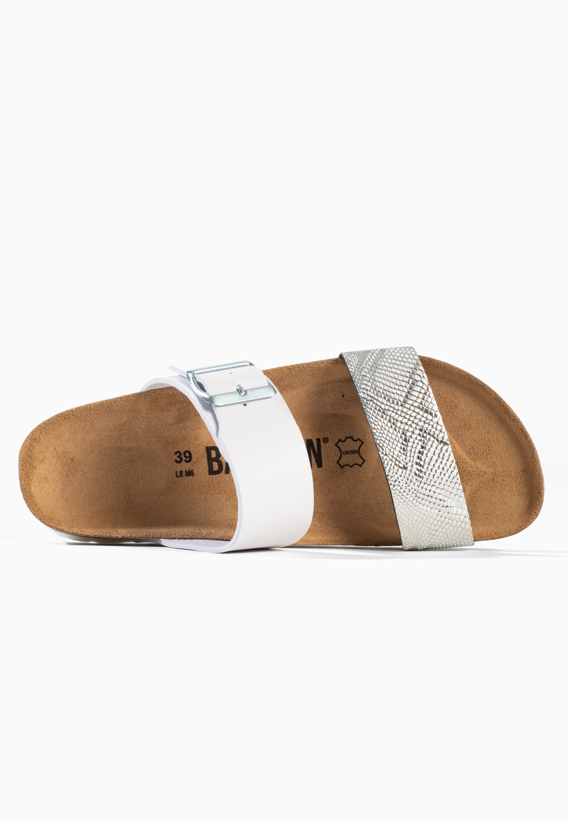 Sandales 2 Brides Perouse Noir et Rose Fluo