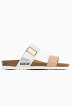 Perouse 2-Riemen-Sandalen in Weiß und Beige
