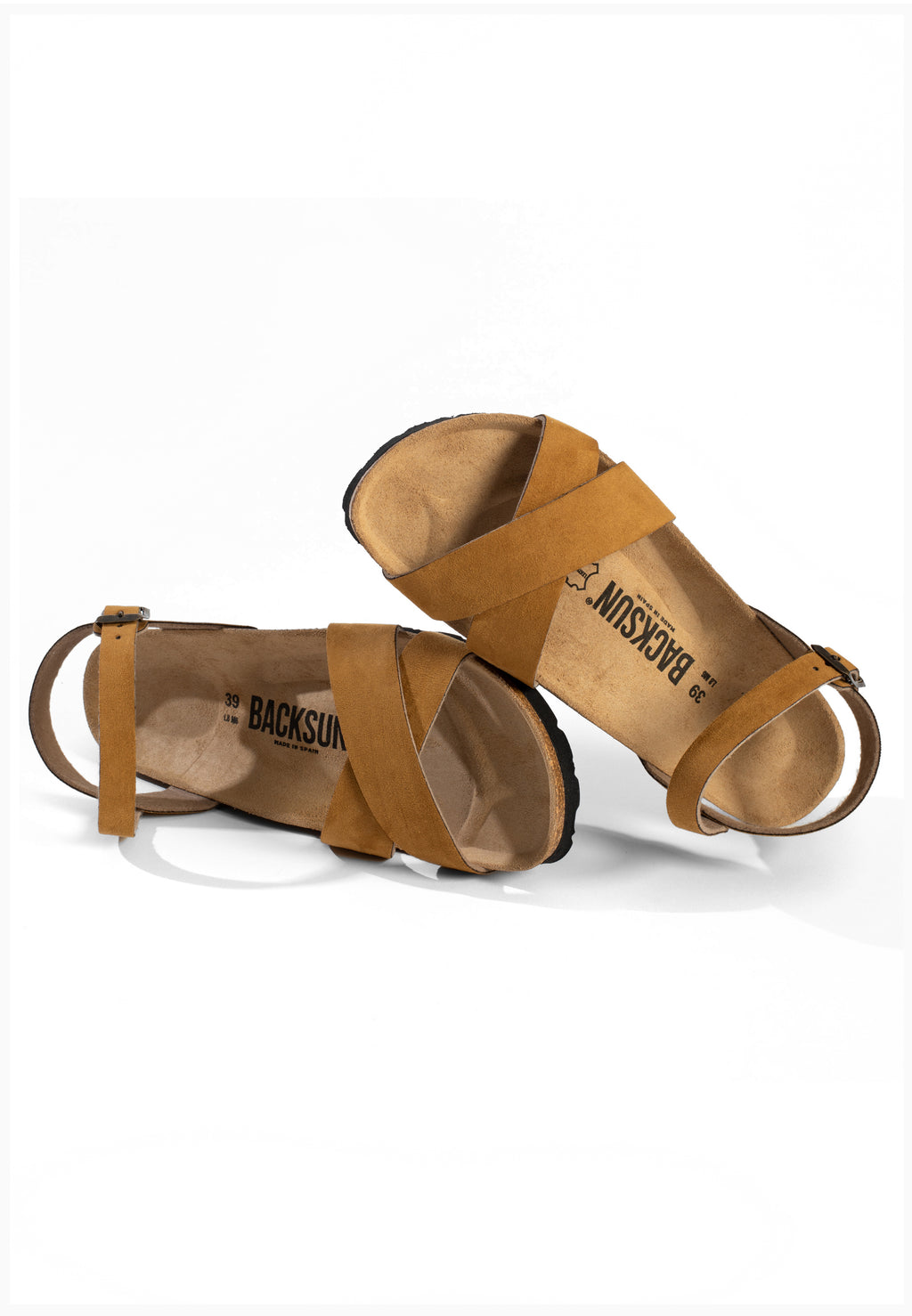 Lara Sandalen mit mehreren Riemen in Hellbraun