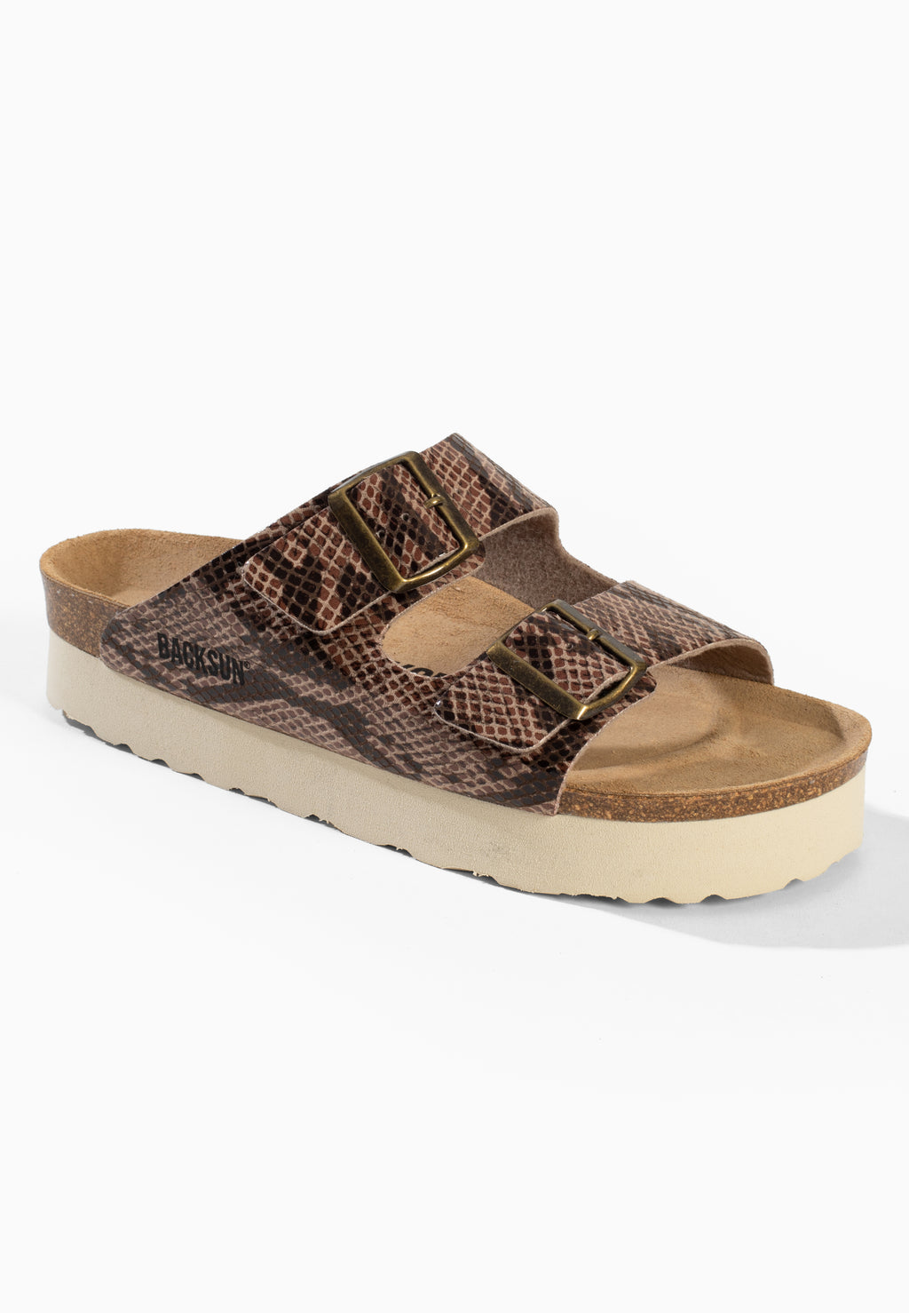 Dumai Brown Platform Sandals