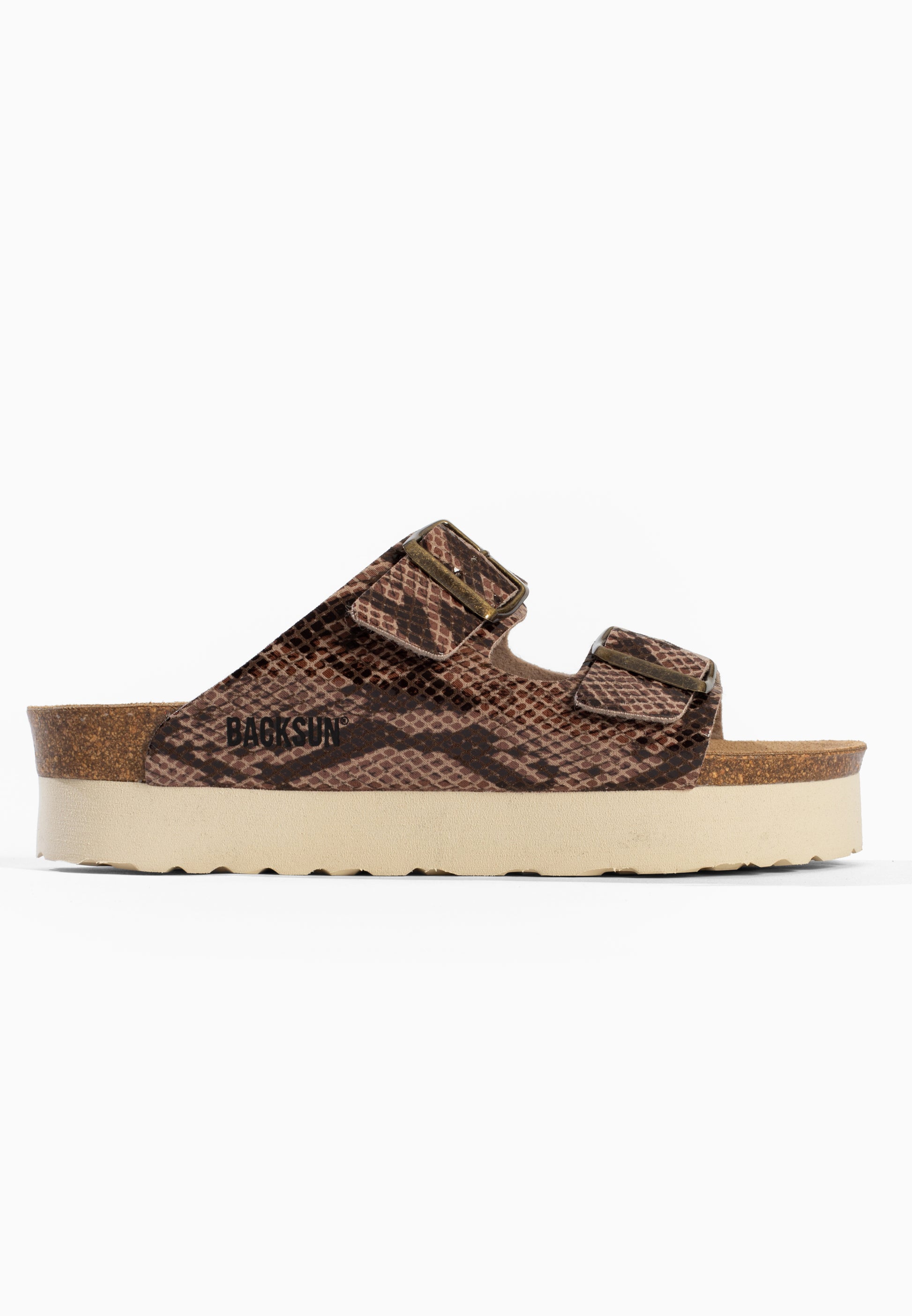 Dumai Brown Platform Sandals