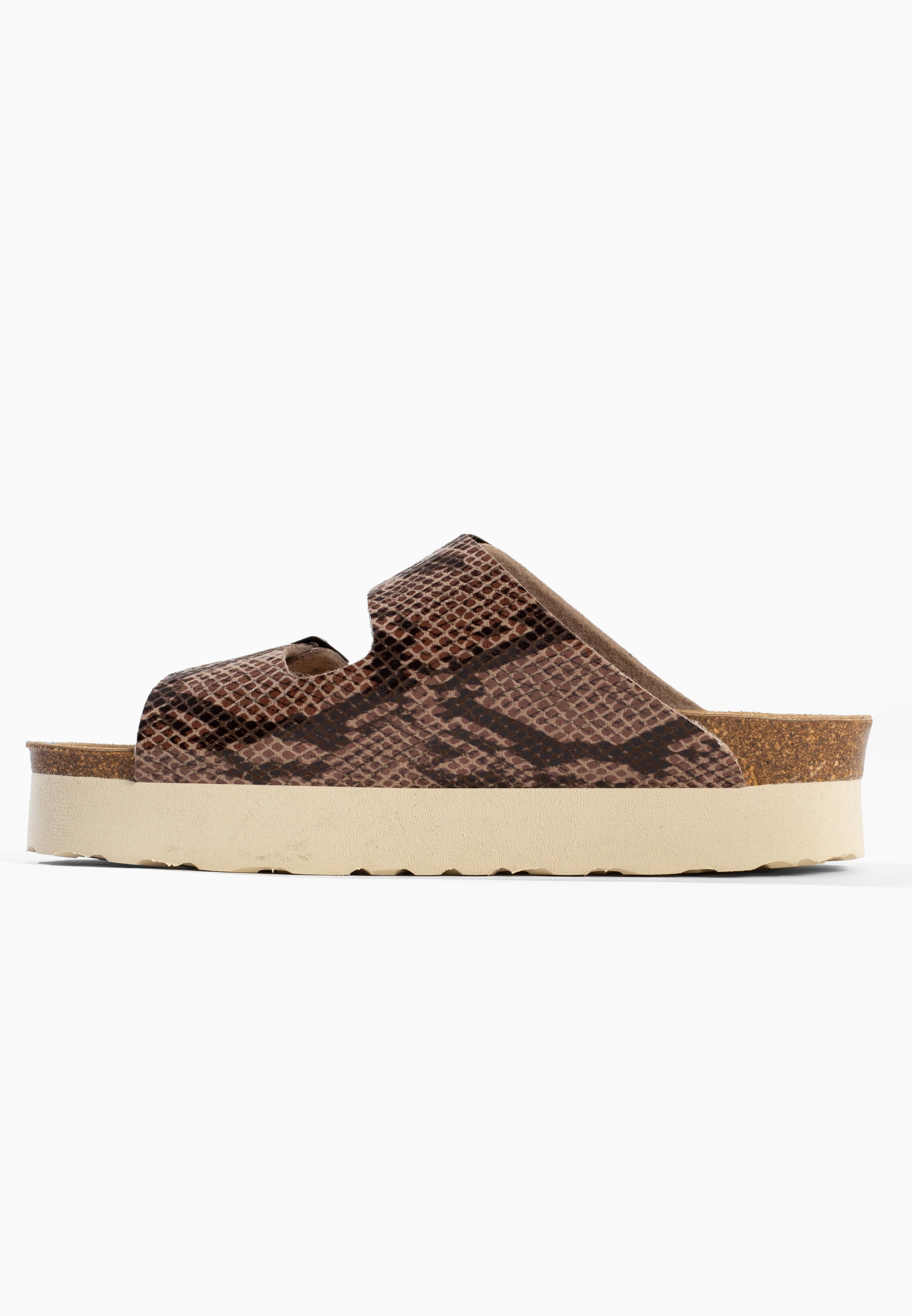 Dumai Brown Platform Sandals