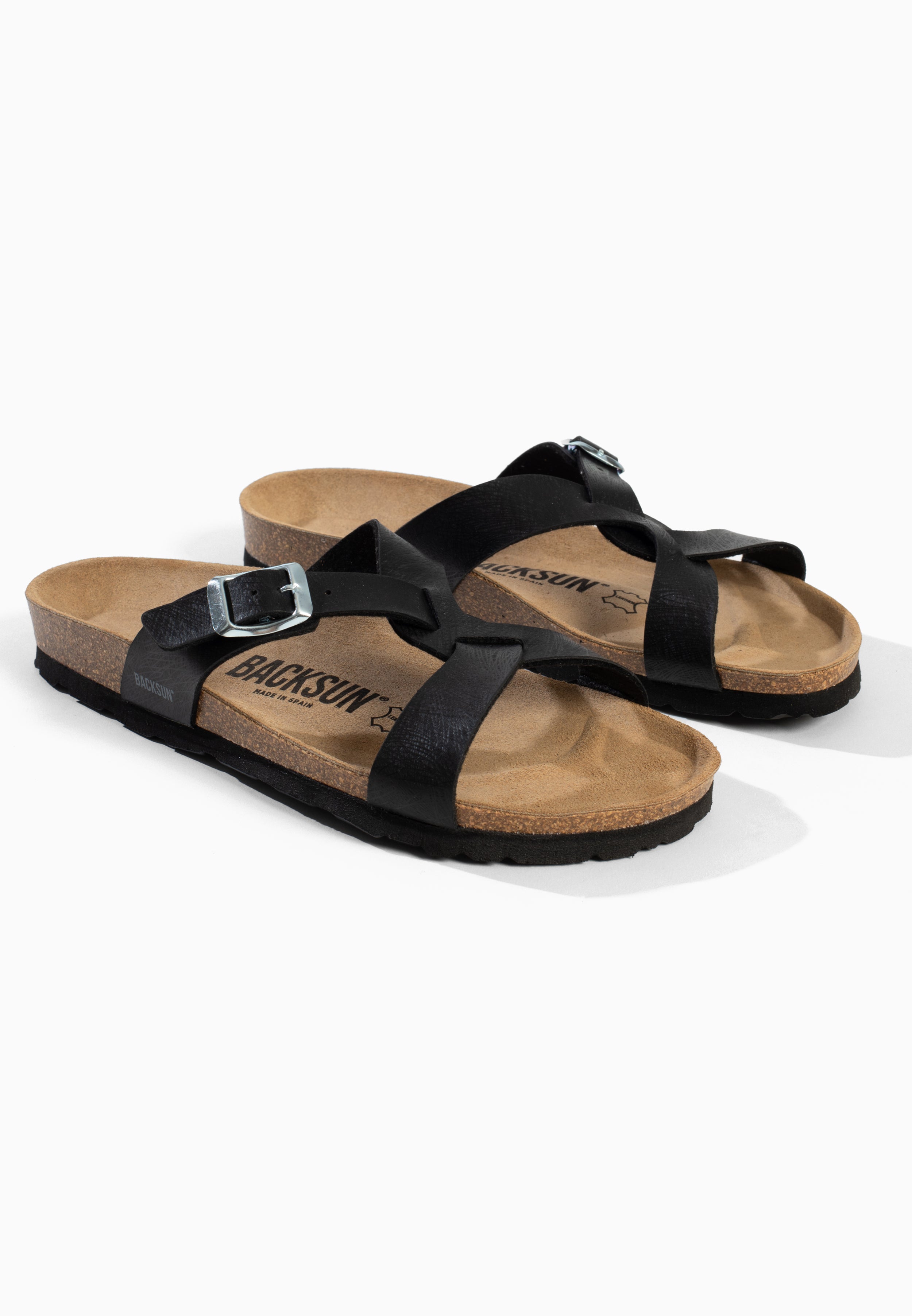 Sandales Abramo 2 Brides Noir