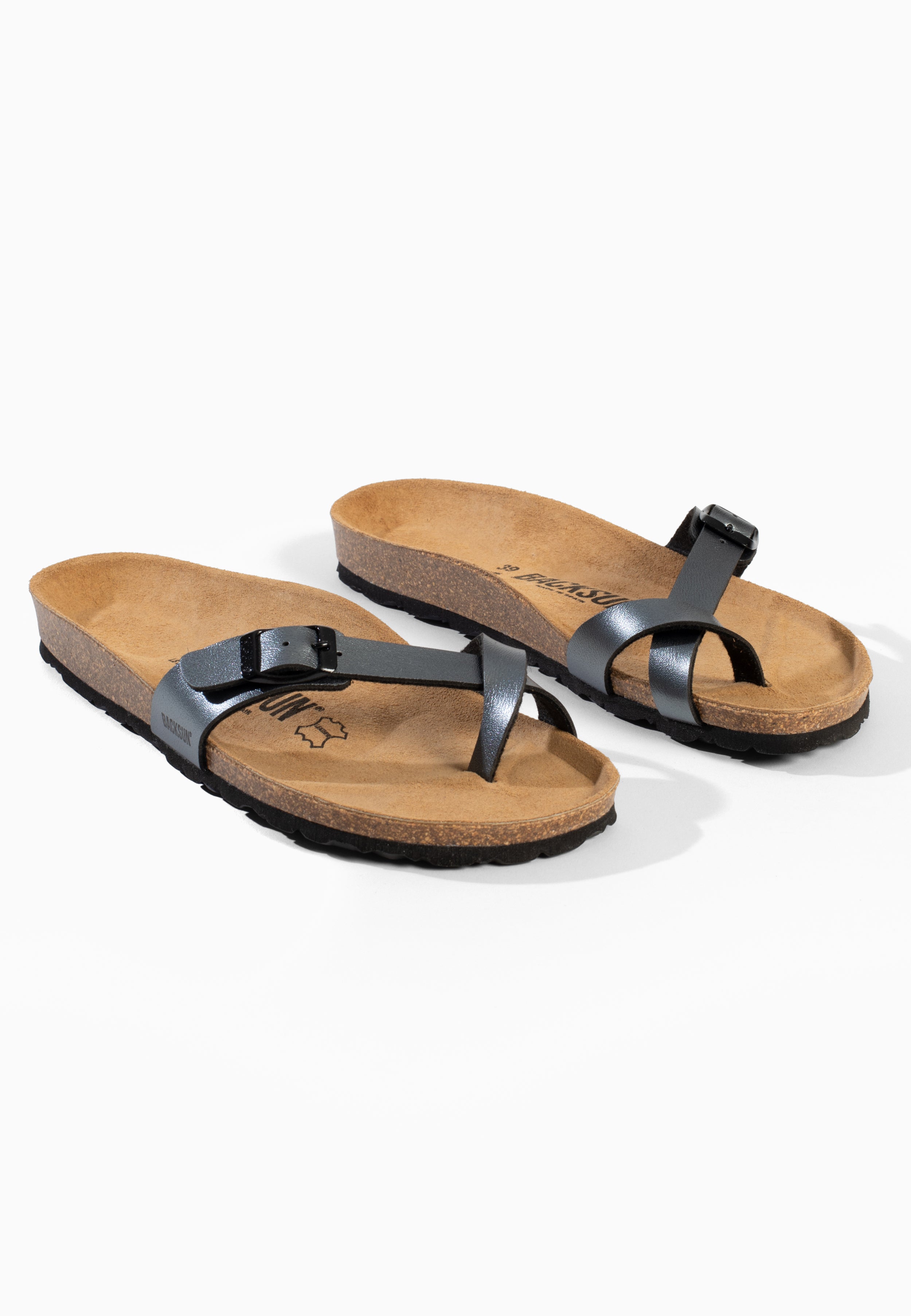 Sandales à Entre-doigts Miami Anthracite