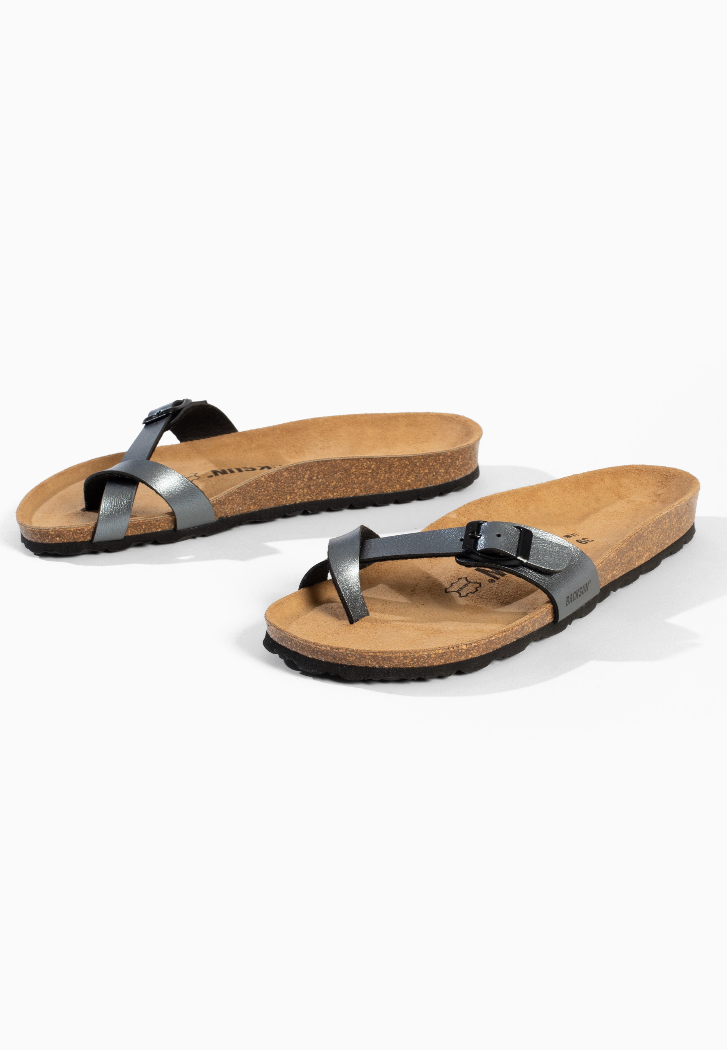 Sandales à Entre-doigts Miami Anthracite