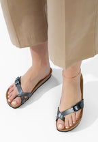 Sandales à Entre-doigts Miami Anthracite