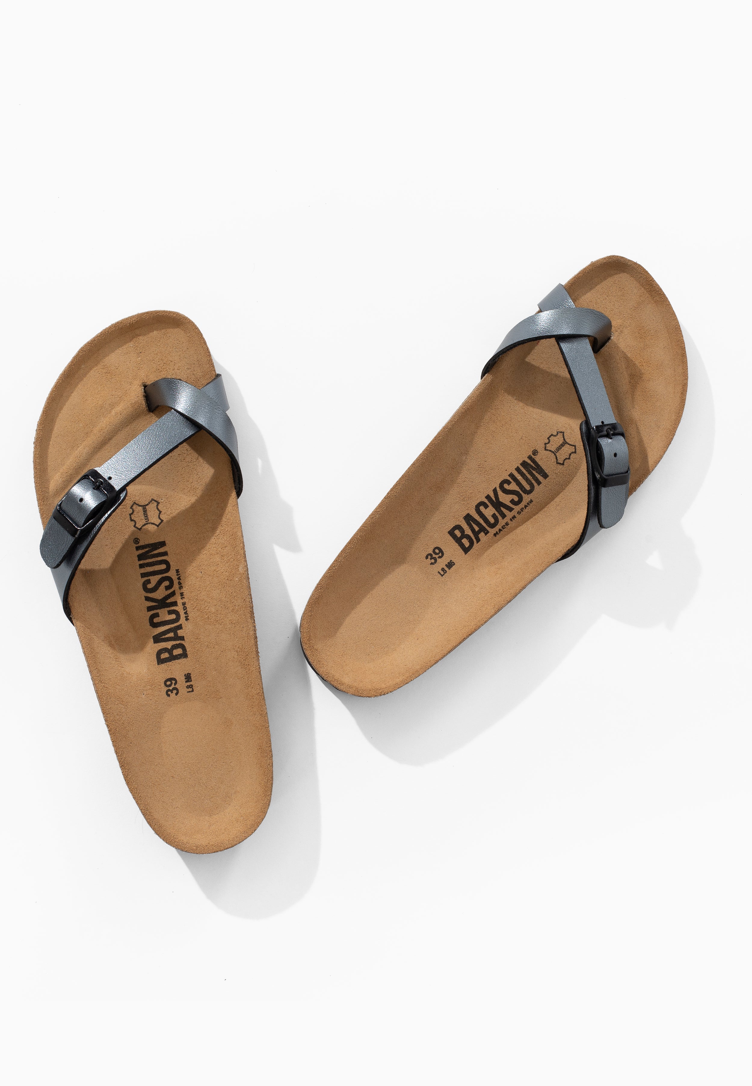Sandales à Entre-doigts Miami Anthracite