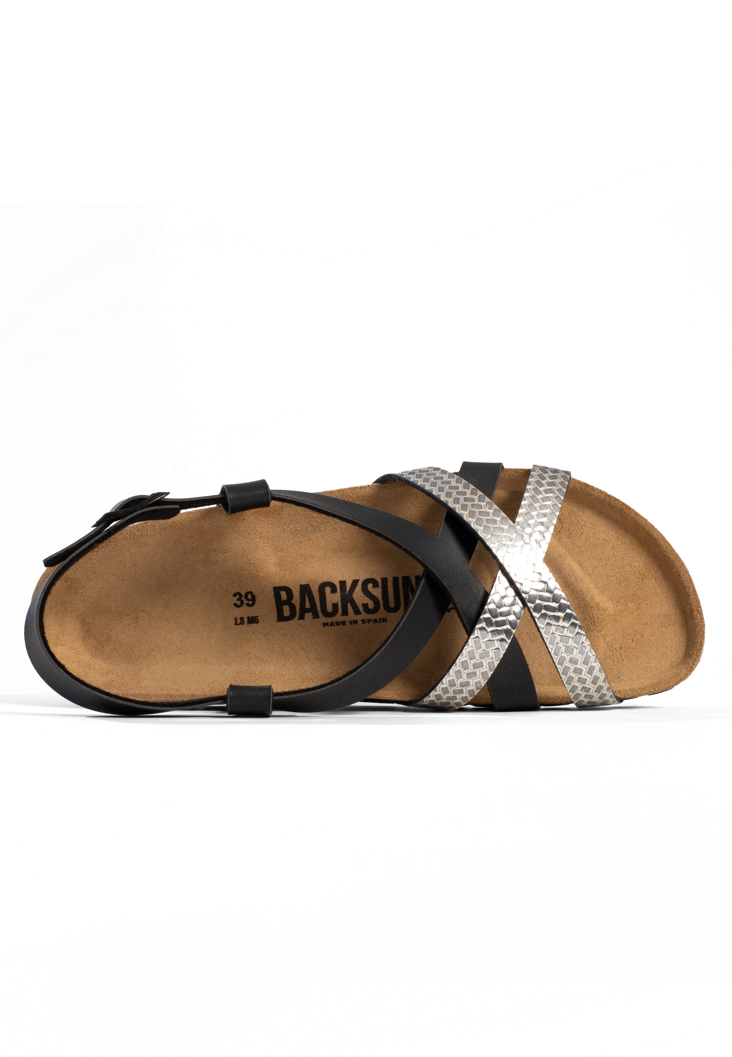 Sandales Veracruz Multi-Brides Noir et or