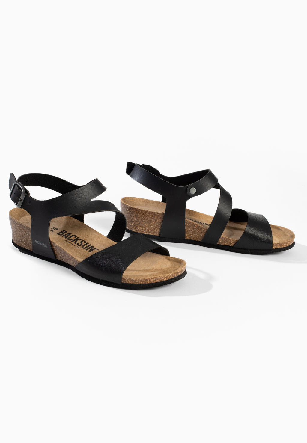 Sandales Compensées et Semi-compensées Lamezia Noir