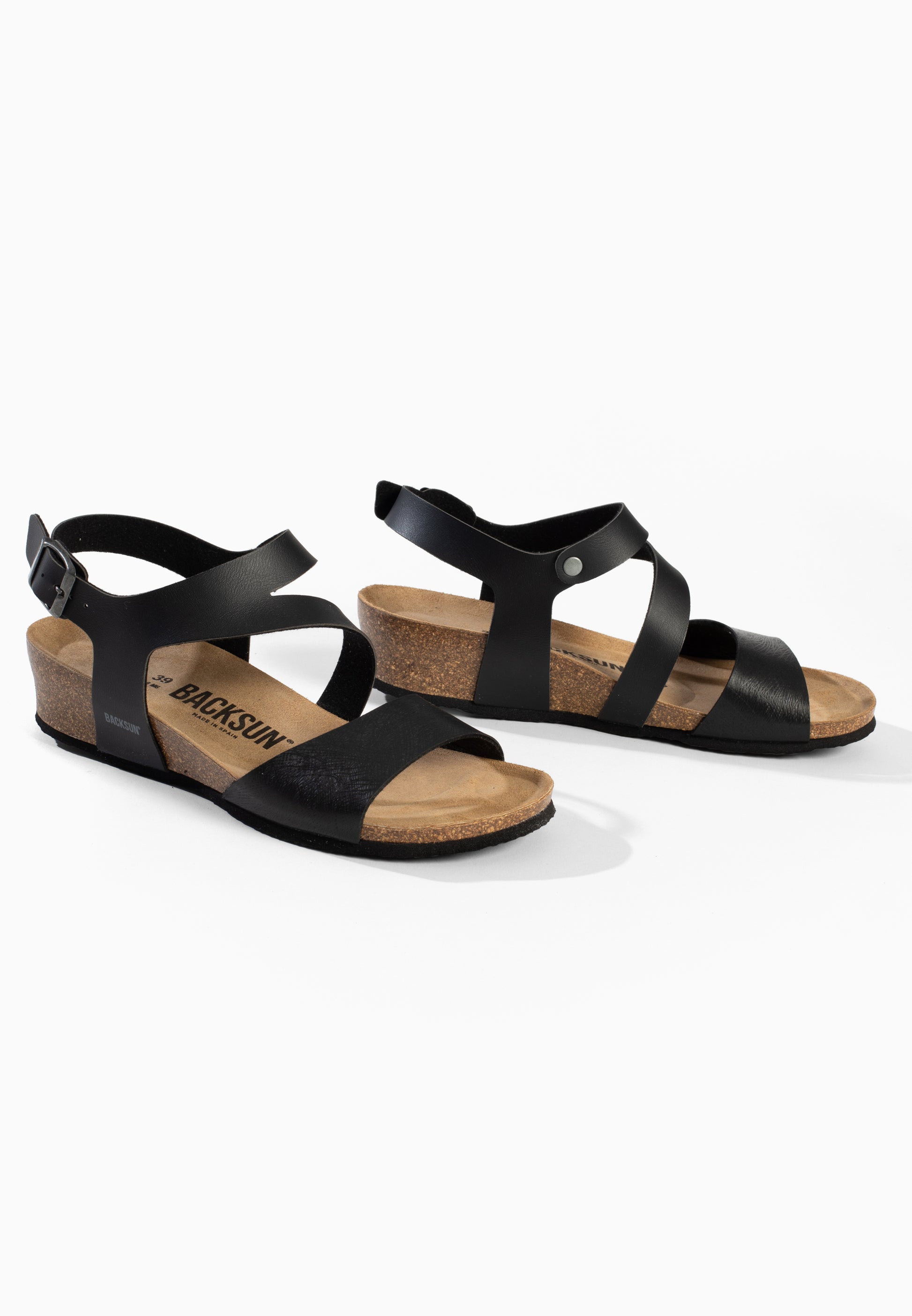 Sandales Compensées et Semi-compensées Lamezia Noir