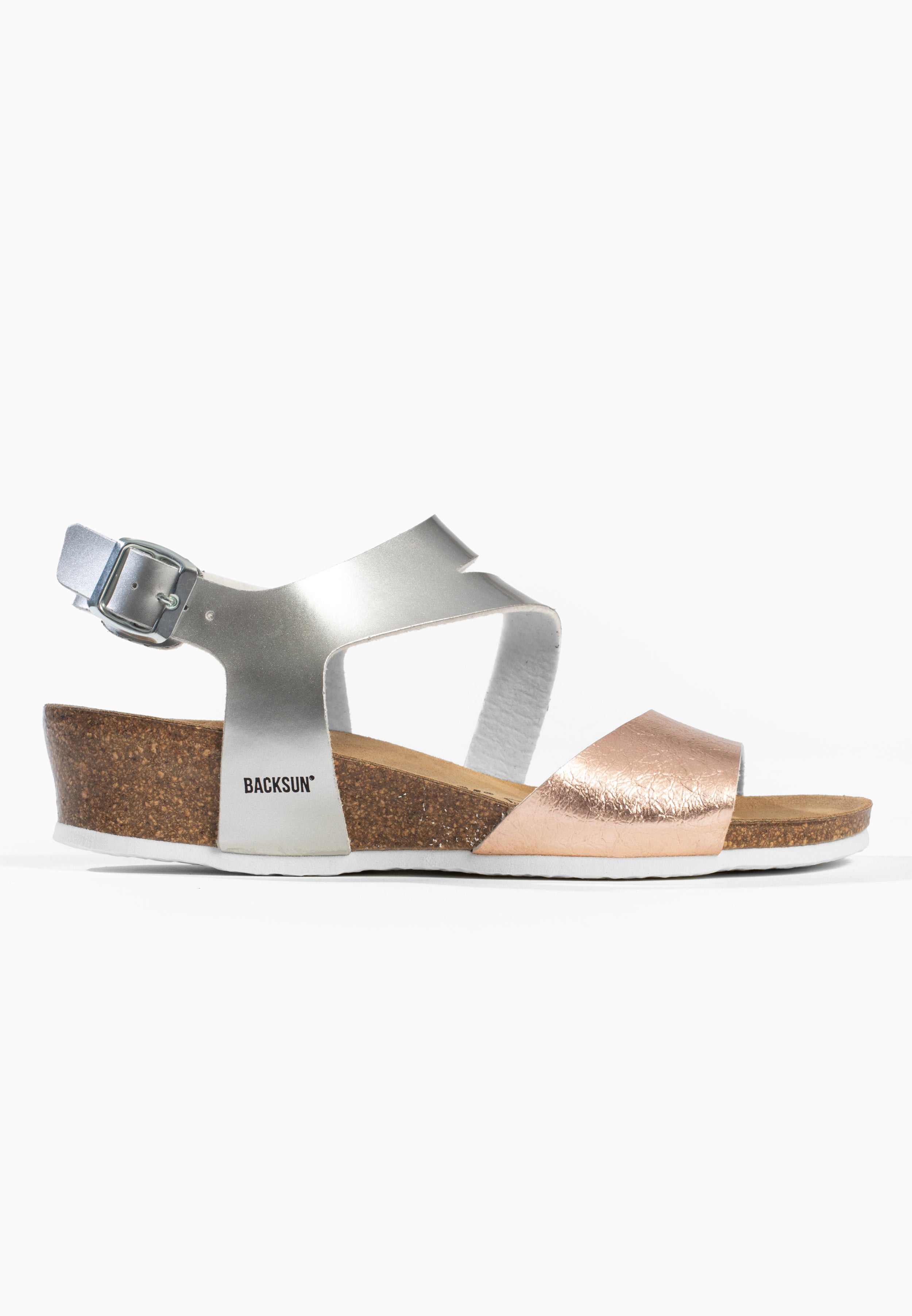 Sandales Lamezia Compensées et semi-compensées Rose gold et argent
