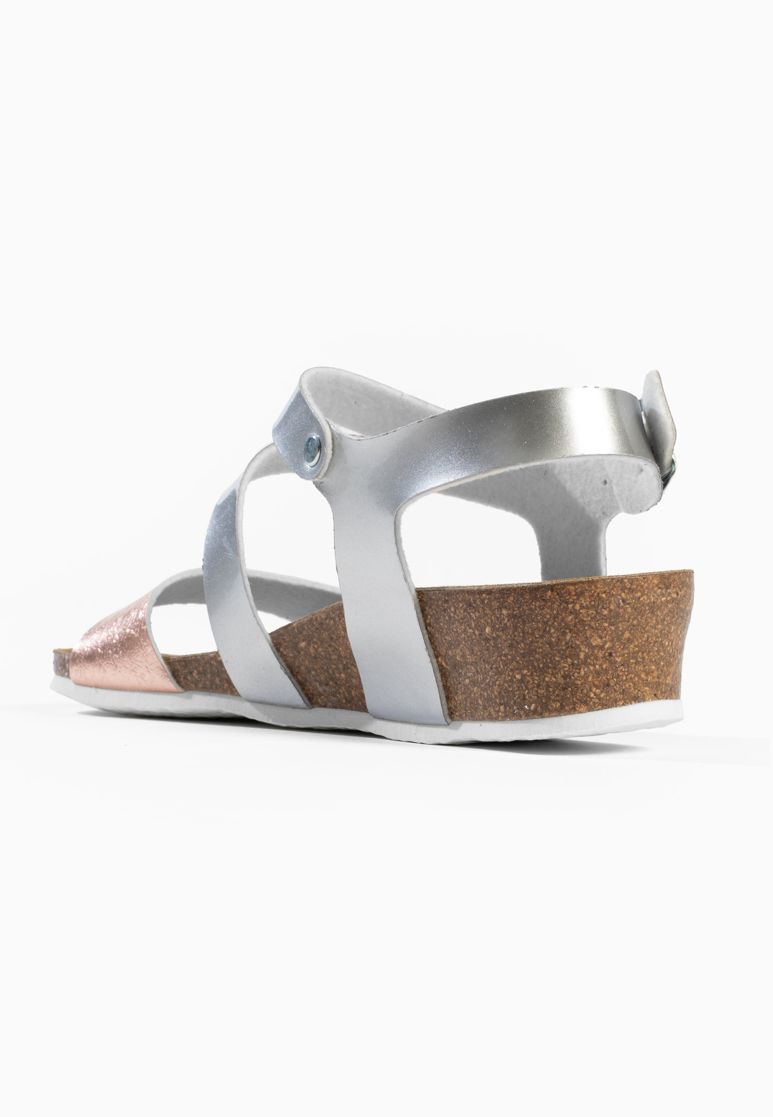 Sandales Lamezia Compensées et semi-compensées Rose gold et argent