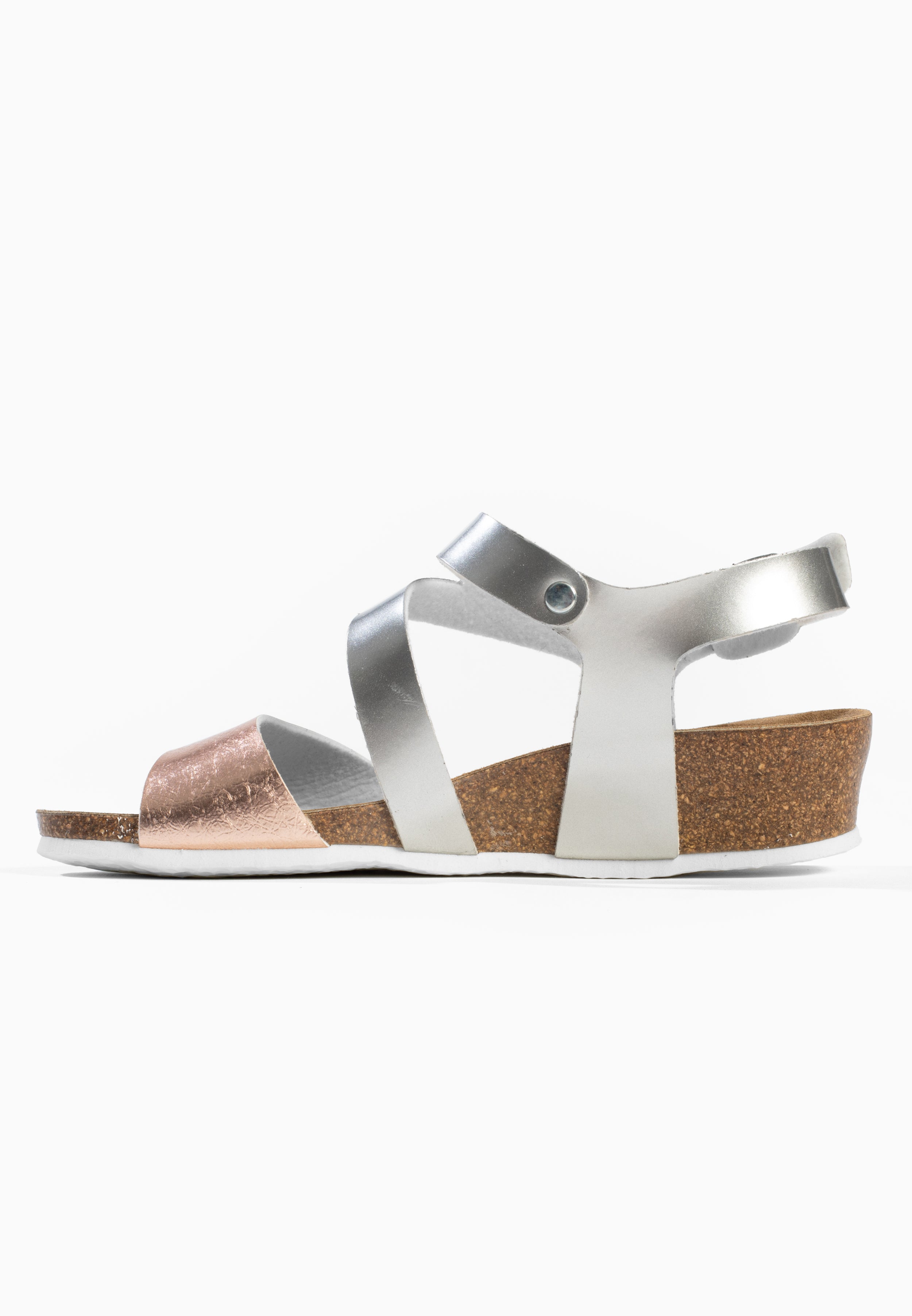 Sandales Lamezia Compensées et semi-compensées Rose gold et argent