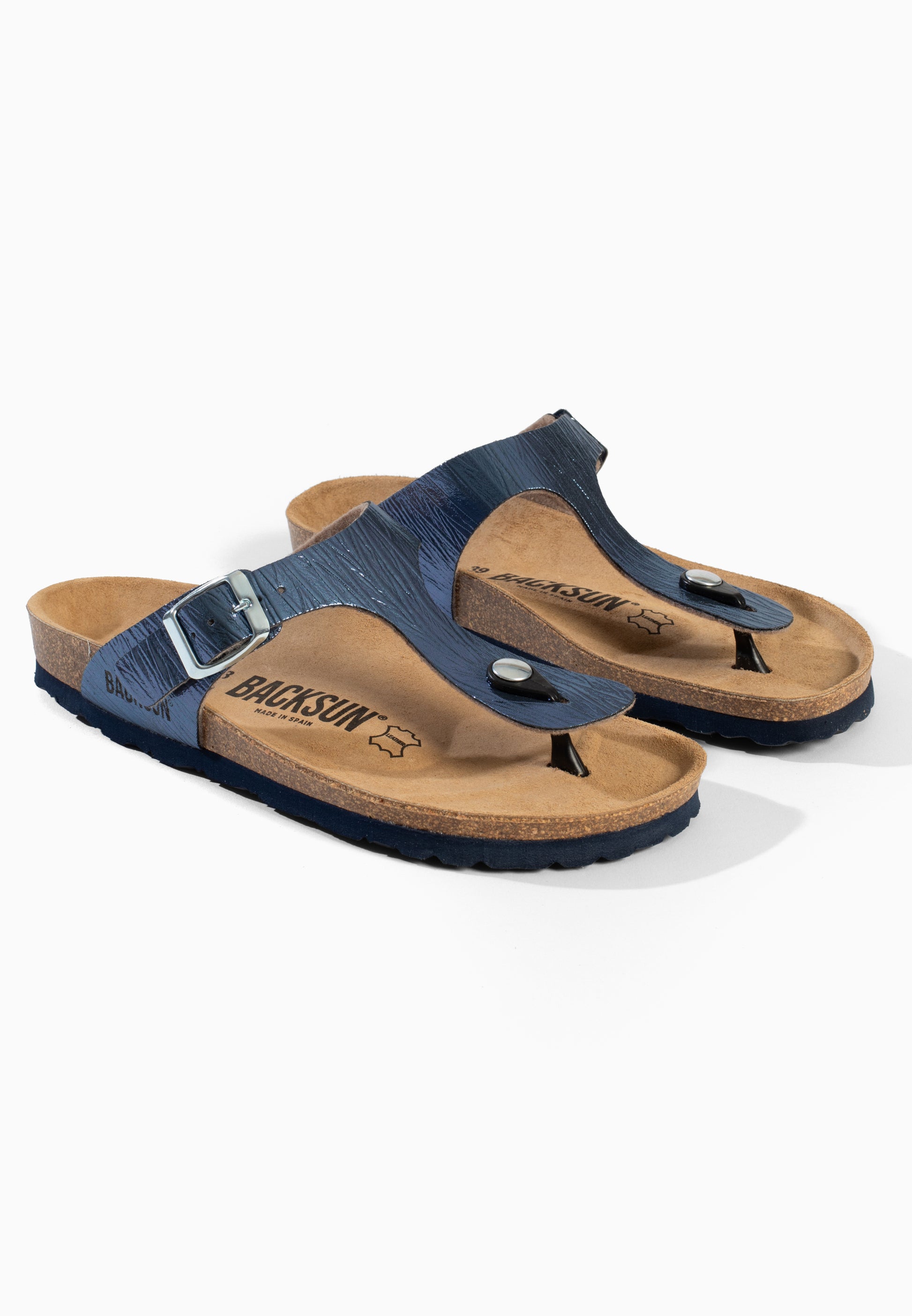Sandales à Entre-doigts Singapore Bleu marine