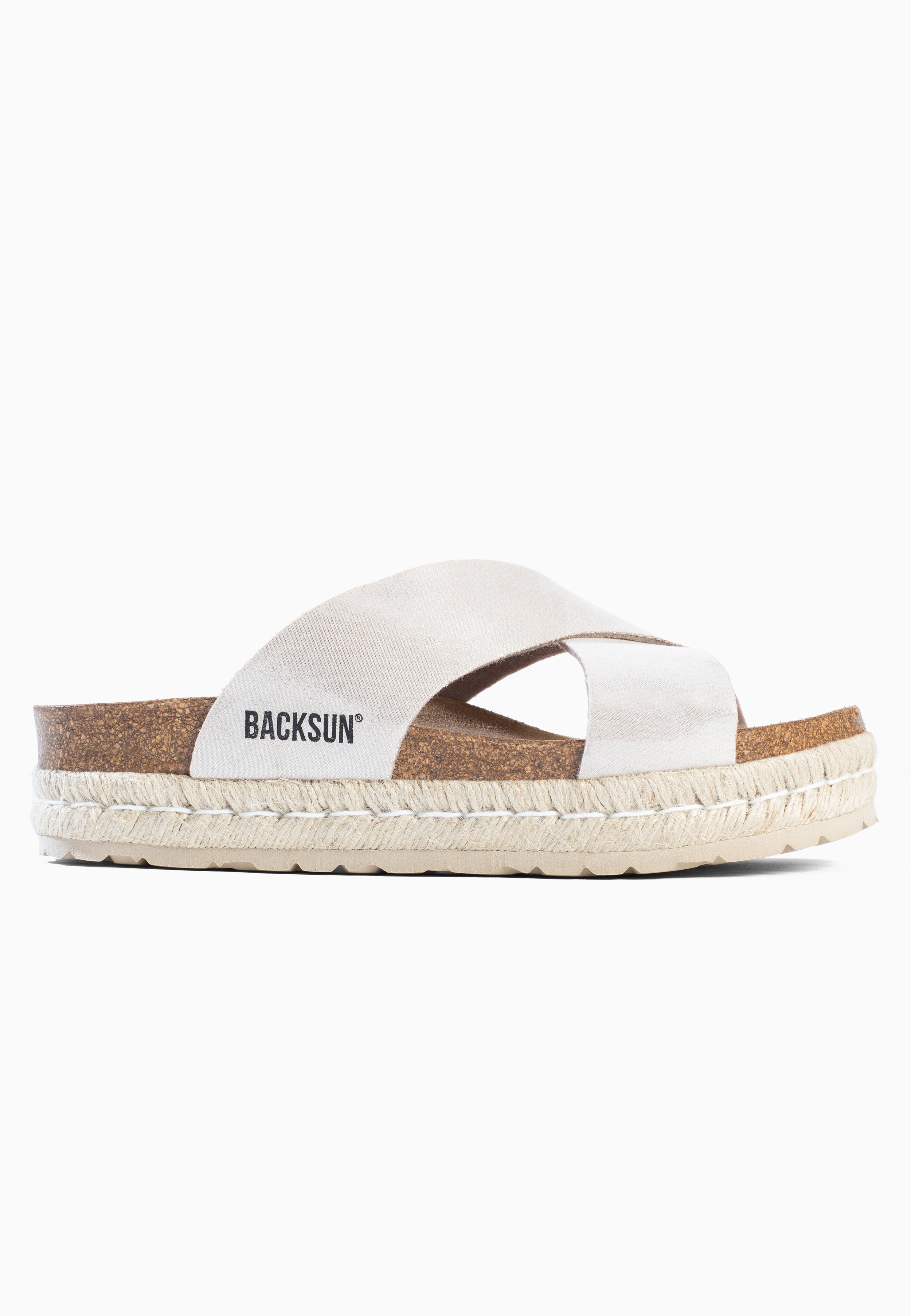 Sandales Milano à plateforme Beige