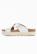 Sandales Milano à plateforme Beige