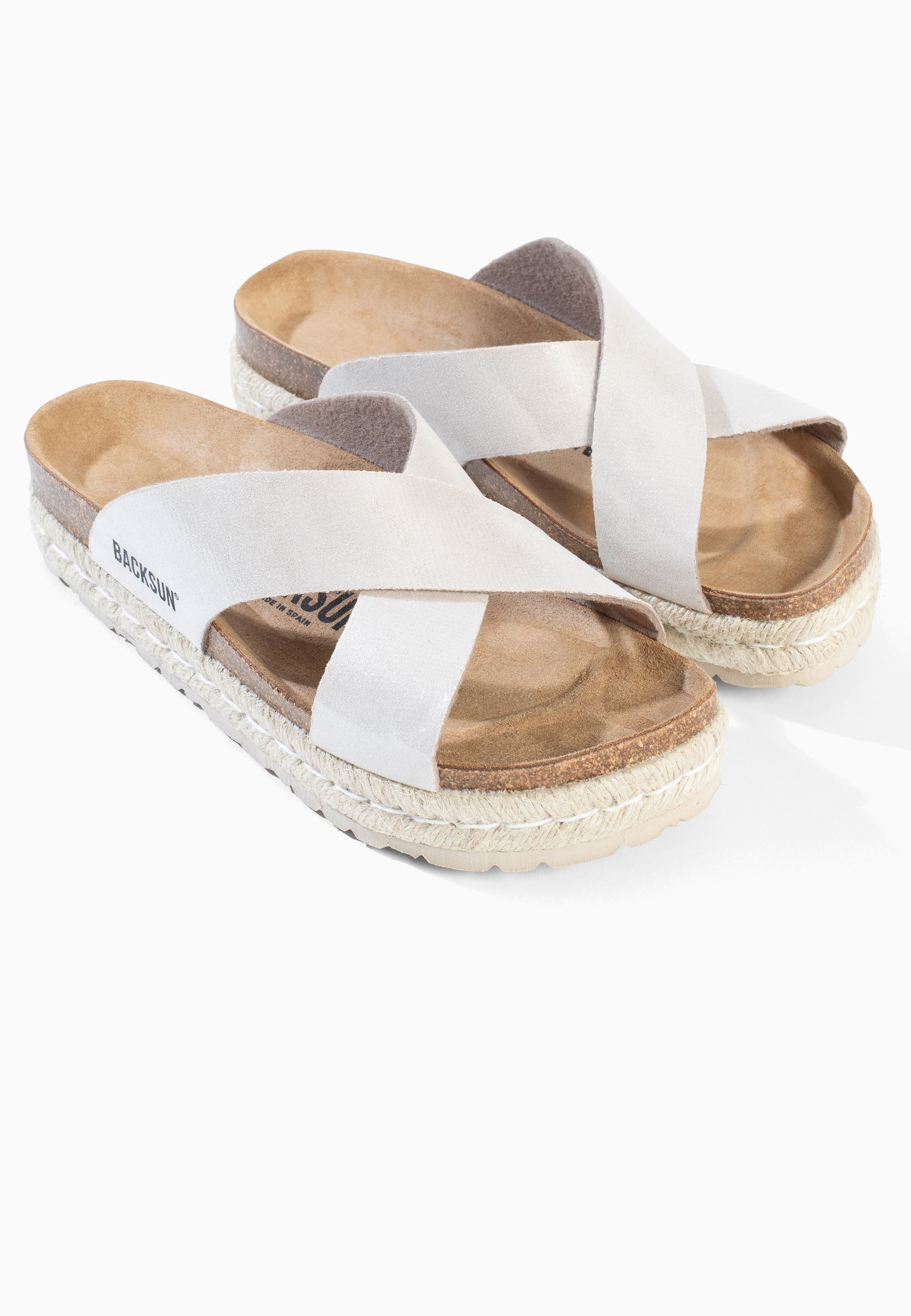 Sandales Milano à plateforme Beige