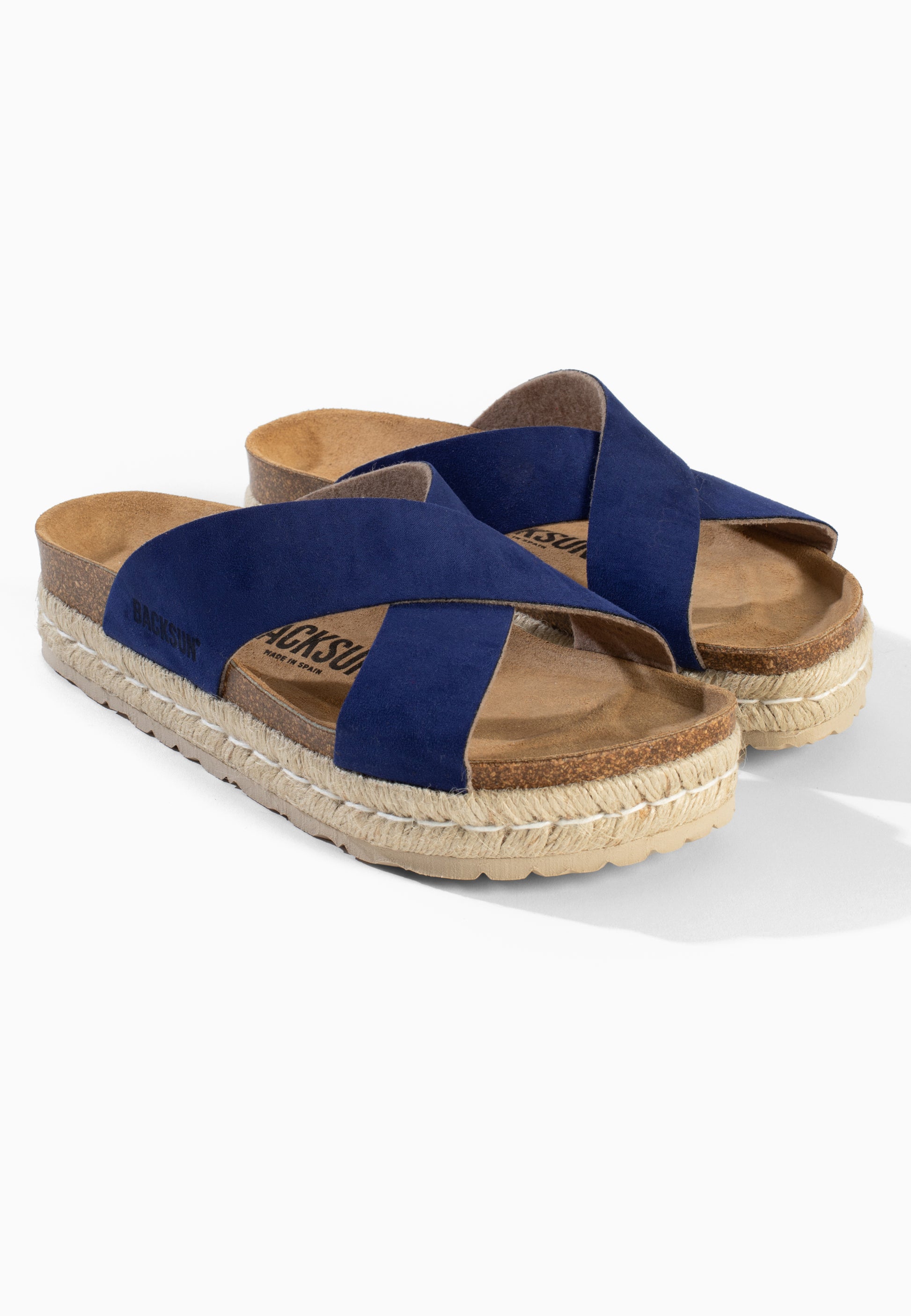 Milano Blue Platform Sandals