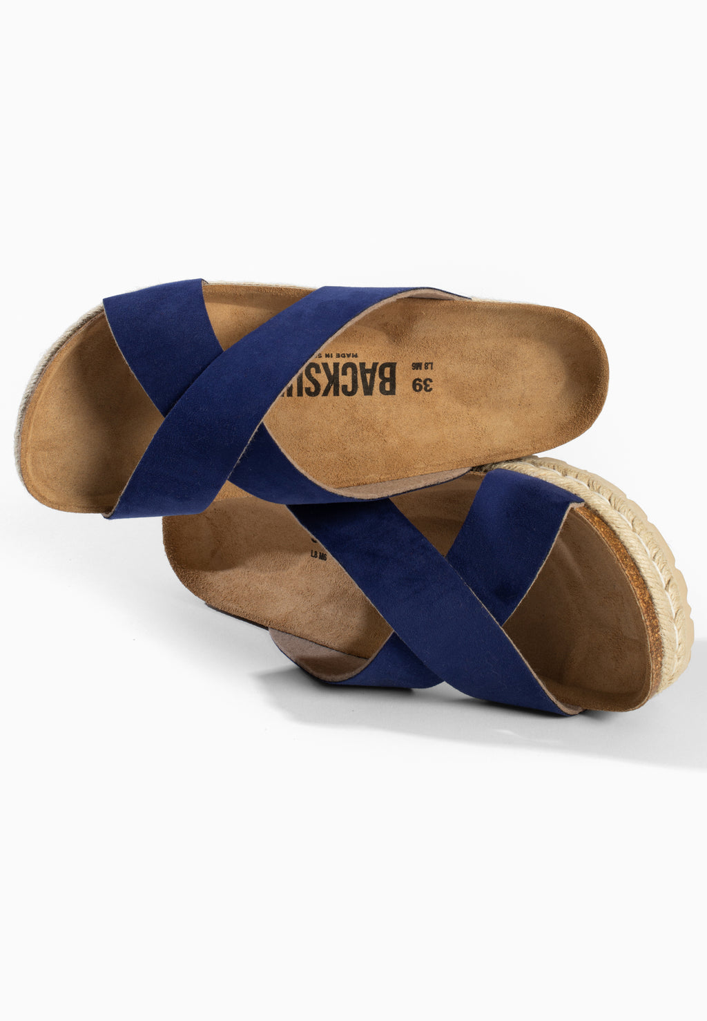 Milano Blue Platform Sandals