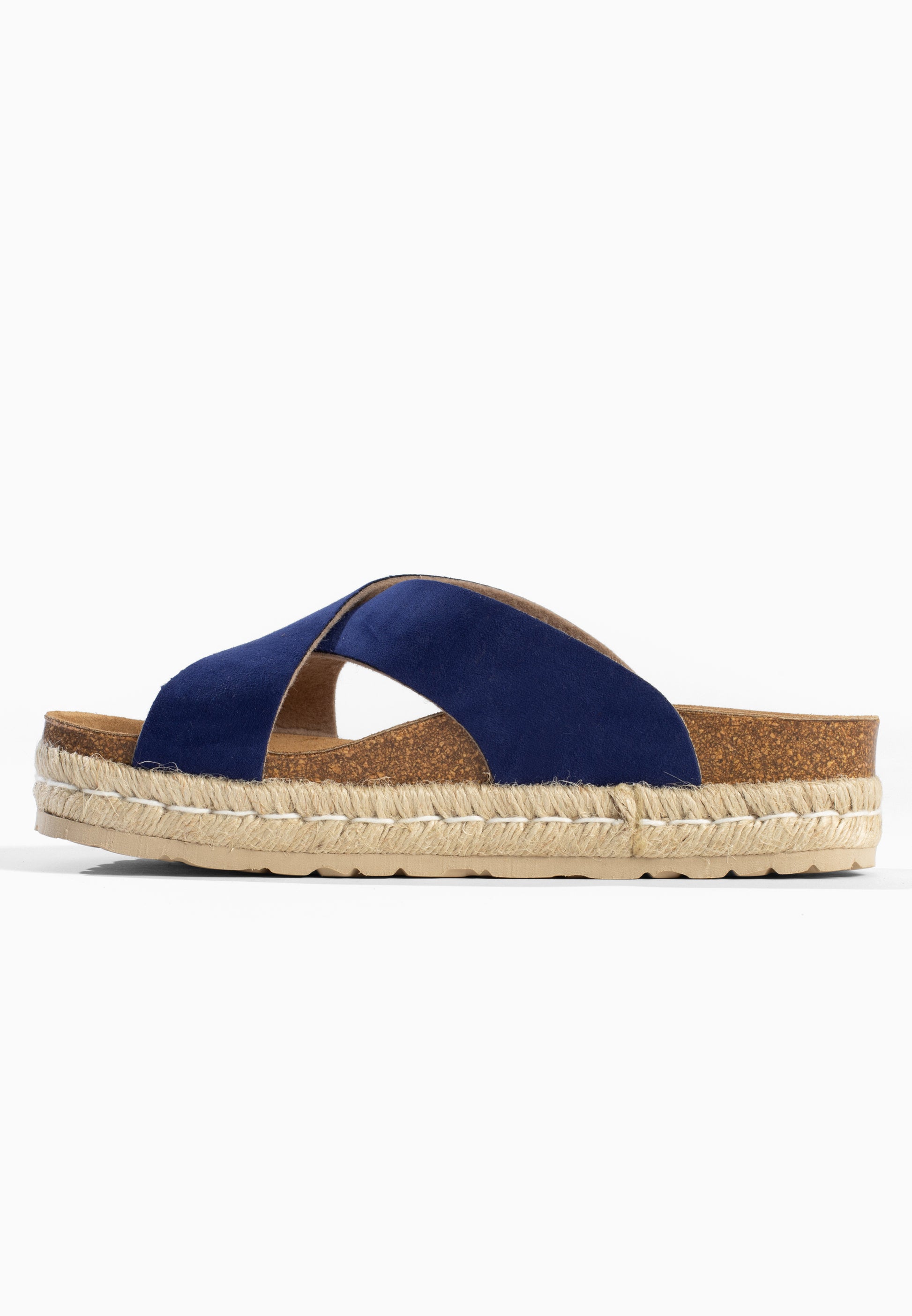 Milano Blue Platform Sandals