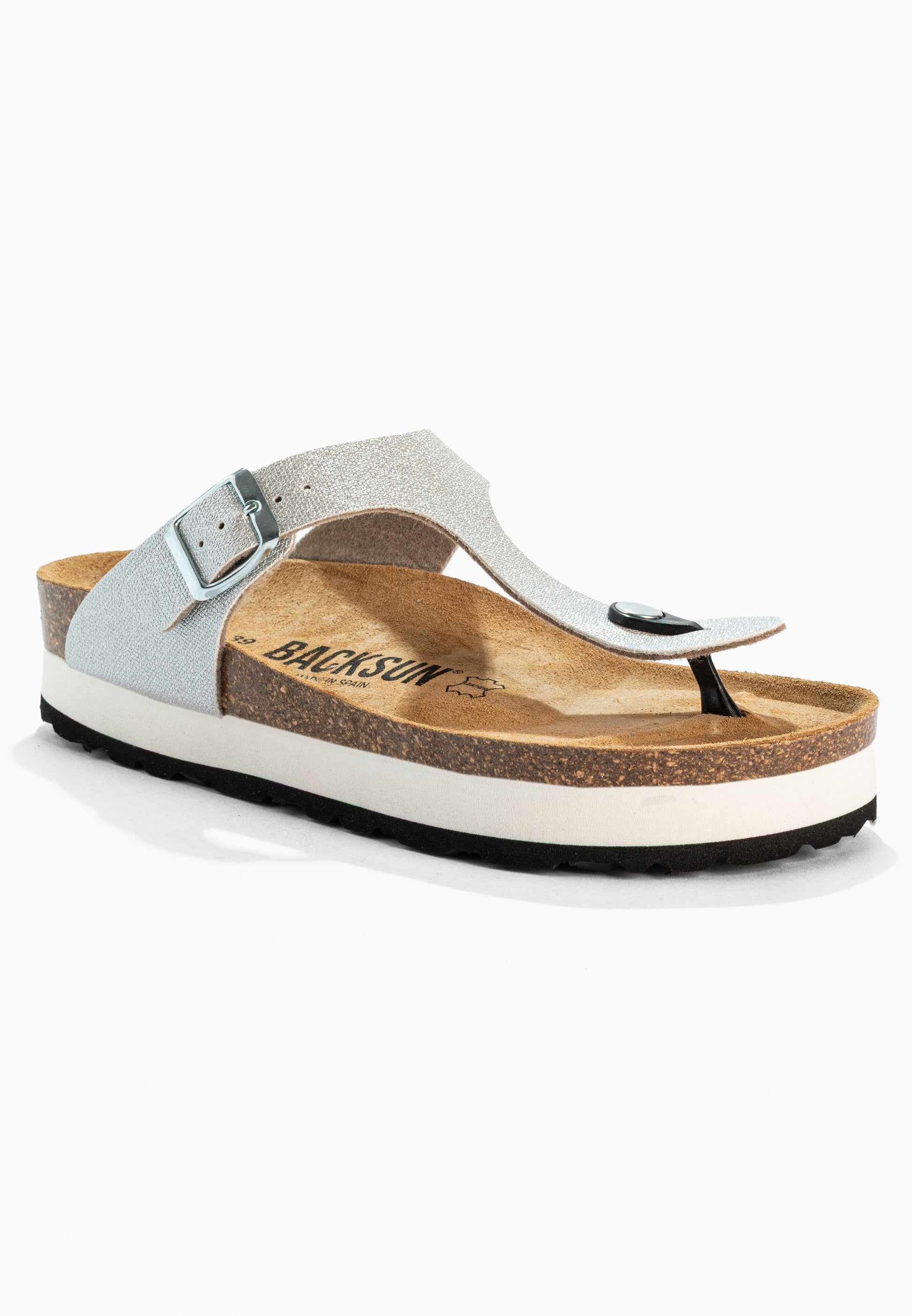 Alghero Silver Platform Sandals