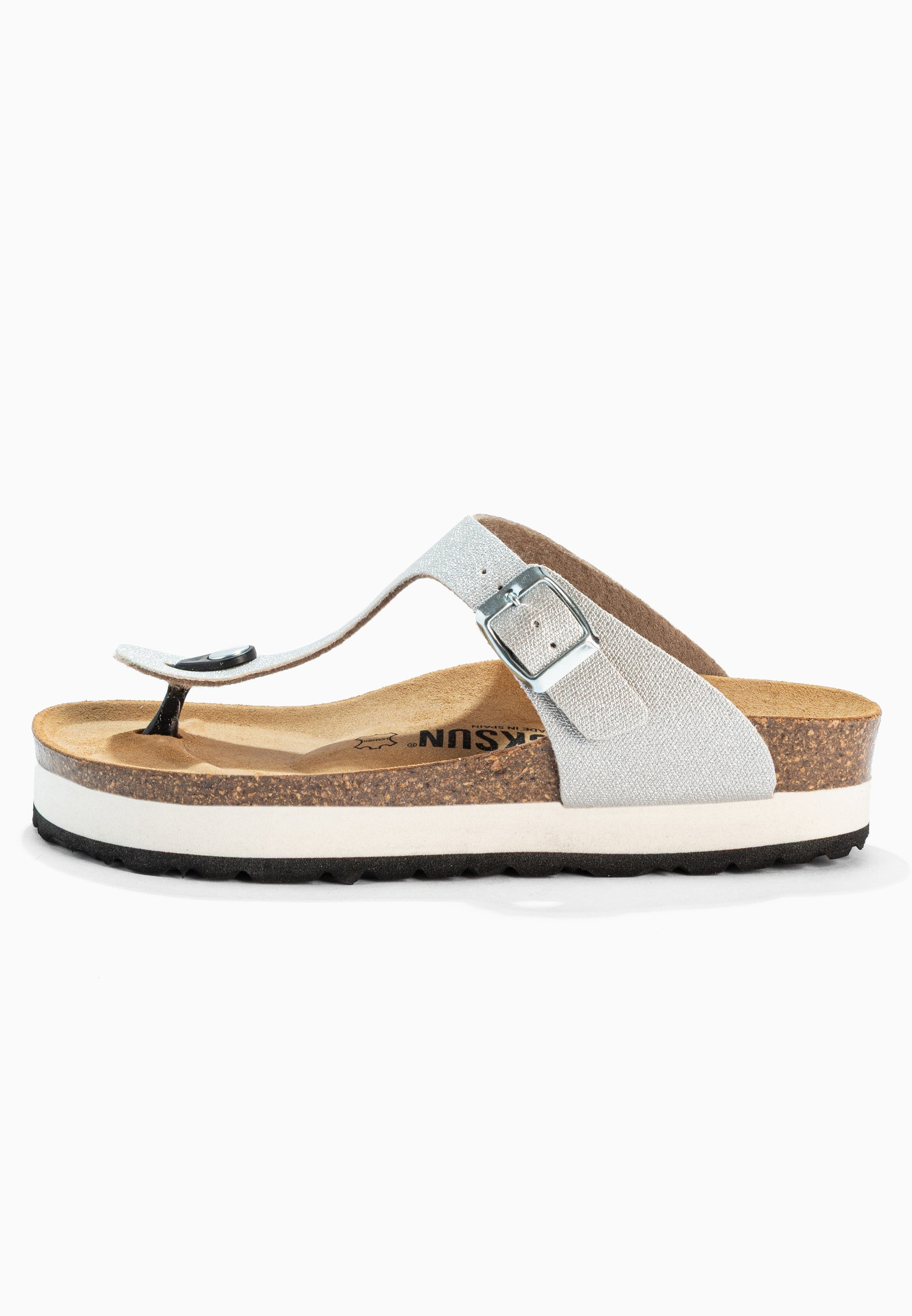 Alghero Silver Platform Sandals