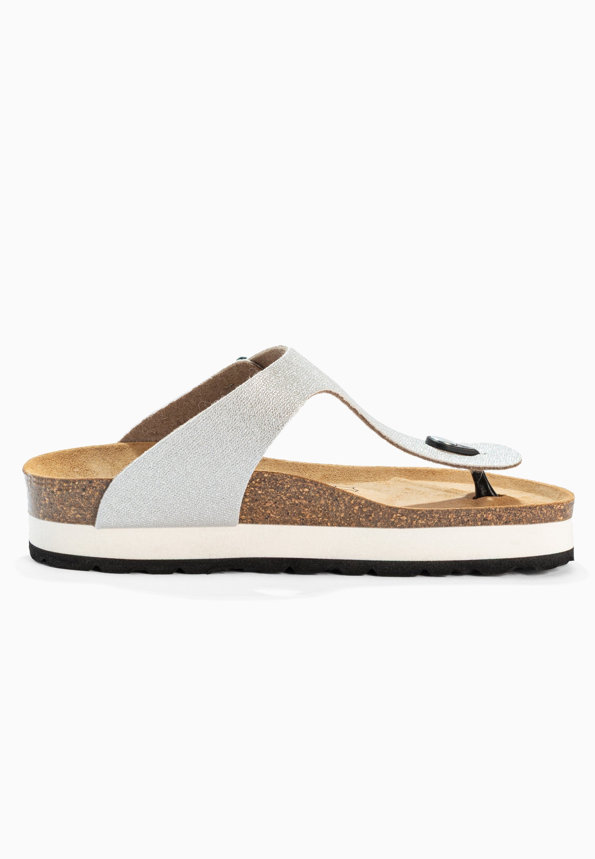 Alghero Silver Platform Sandals
