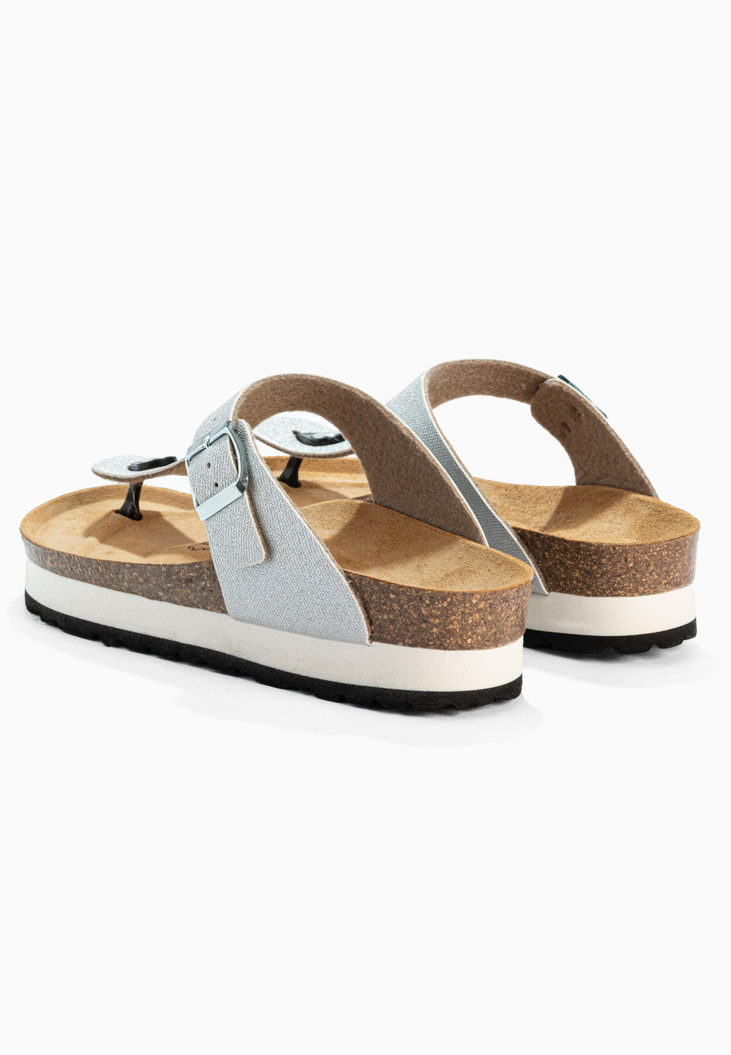 Alghero Plateausandalen in Silber