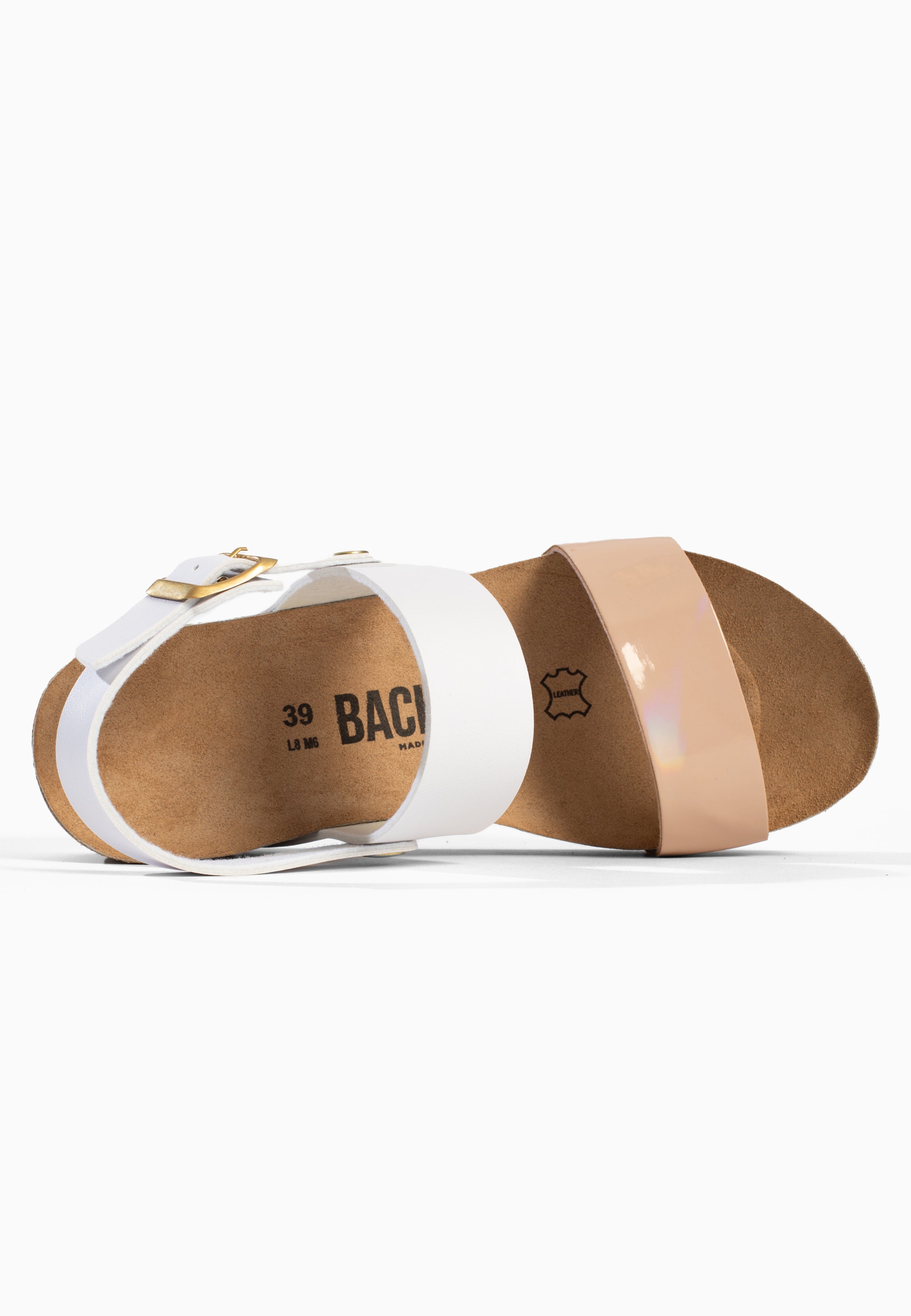 Sandales Cali Compensées et semi-compensées Blanc et nude