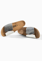 Djila Silver 1 Strap Sandals