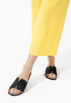 Djila 1 Strap Black Sandals