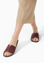 Sandales 1 Bride Djila Bordeaux