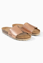 Djila Roségold-Sandalen mit 1 Riemen