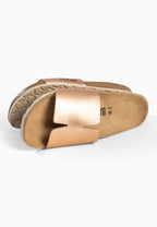 Djila Roségold-Sandalen mit 1 Riemen