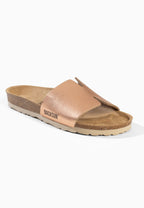 Djila Roségold-Sandalen mit 1 Riemen