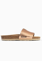 Djila Roségold-Sandalen mit 1 Riemen