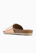 Djila Roségold-Sandalen mit 1 Riemen