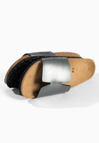Djila Anthracite 1 Strap Sandals