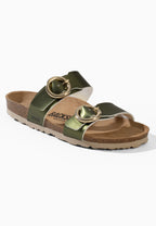 Belize Khaki 2-Riemen-Sandalen