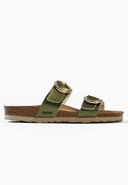 Belize Khaki 2-Riemen-Sandalen