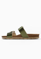 Belize Khaki 2-Riemen-Sandalen