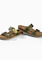 Belize Khaki 2-Riemen-Sandalen