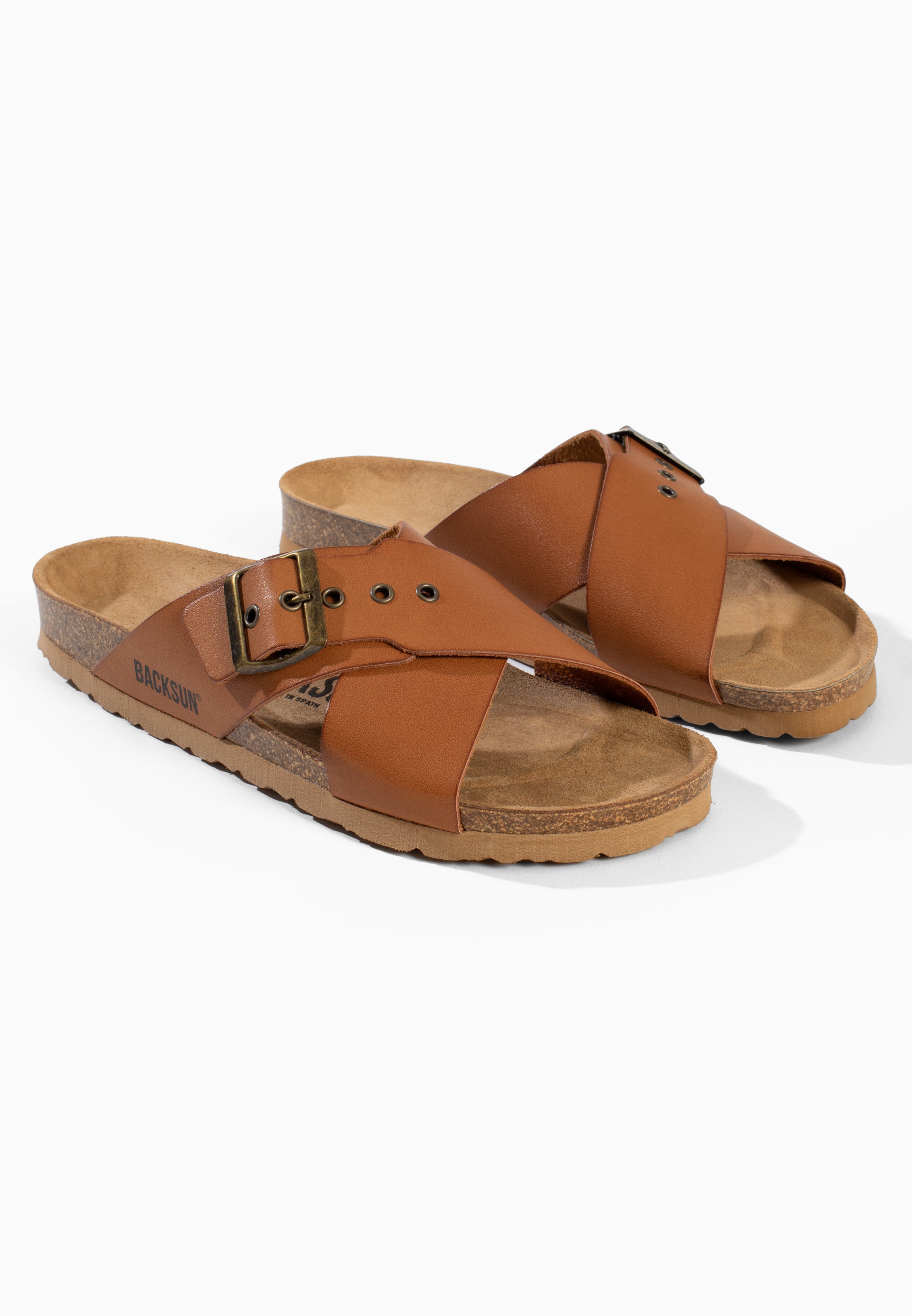 Sandales 2 Brides Alegre Camel