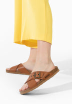 Sandales 2 Brides Alegre Camel