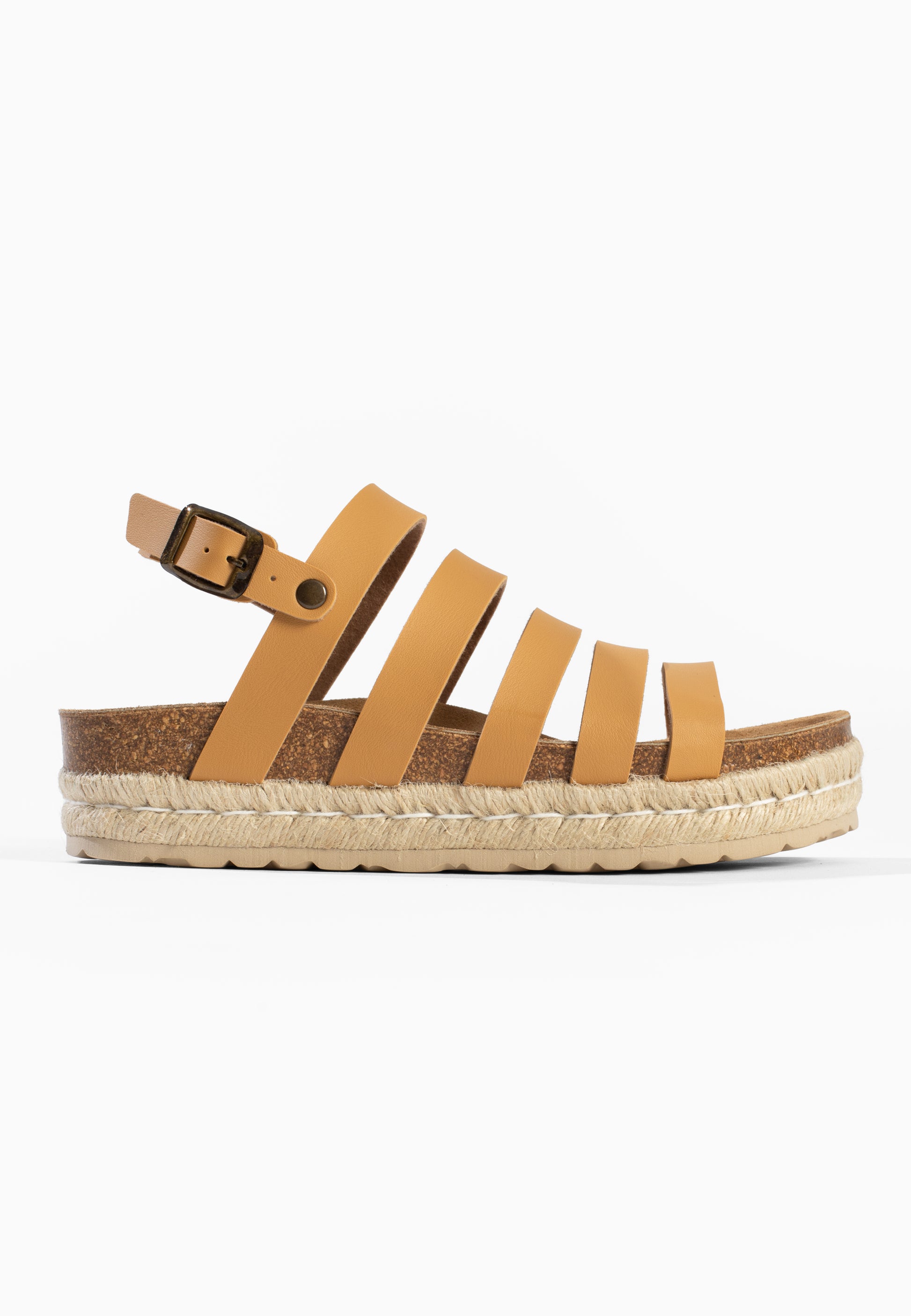 Pria Camel Platform Sandals