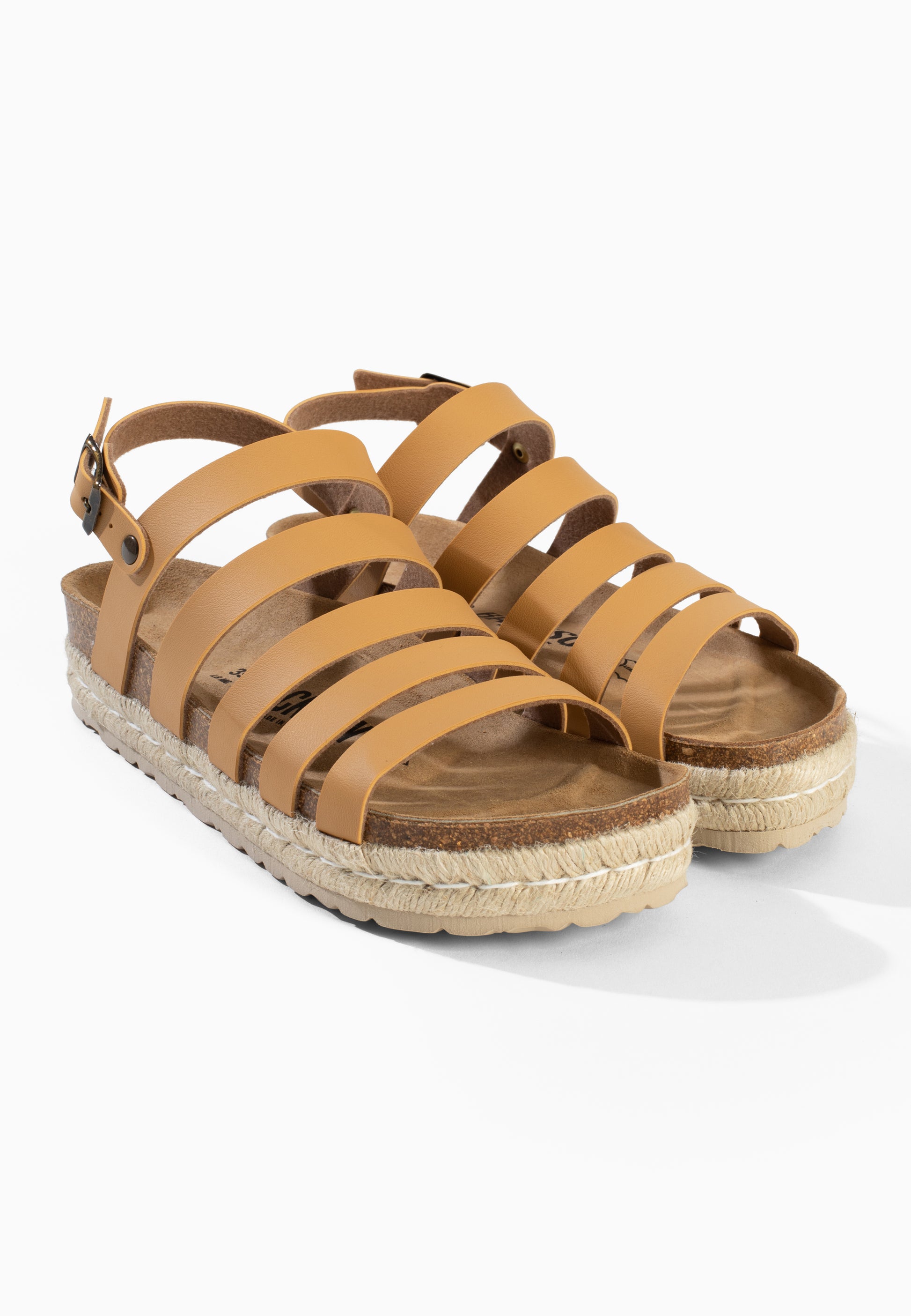 Pria Camel Platform Sandals