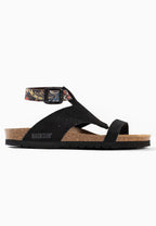 Sandales Multi-Brides Sete Noir et Python