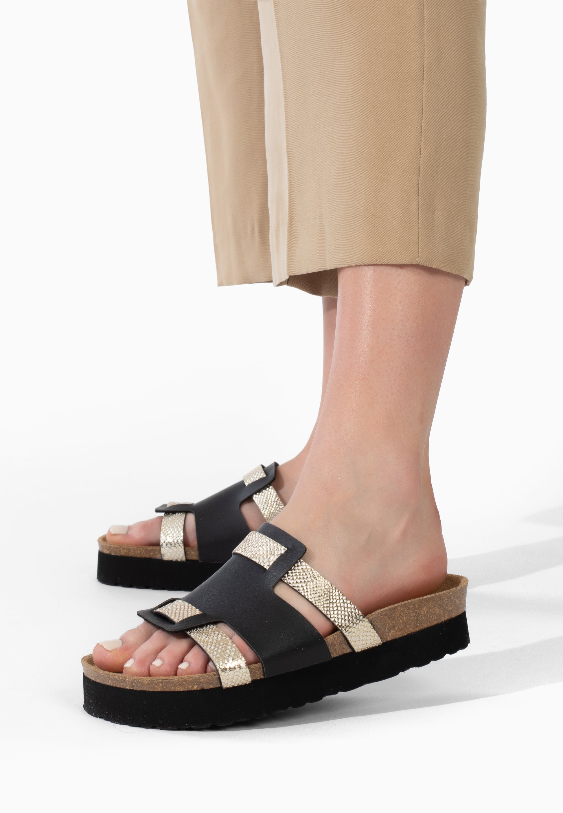 Lopol Black Platform Sandals