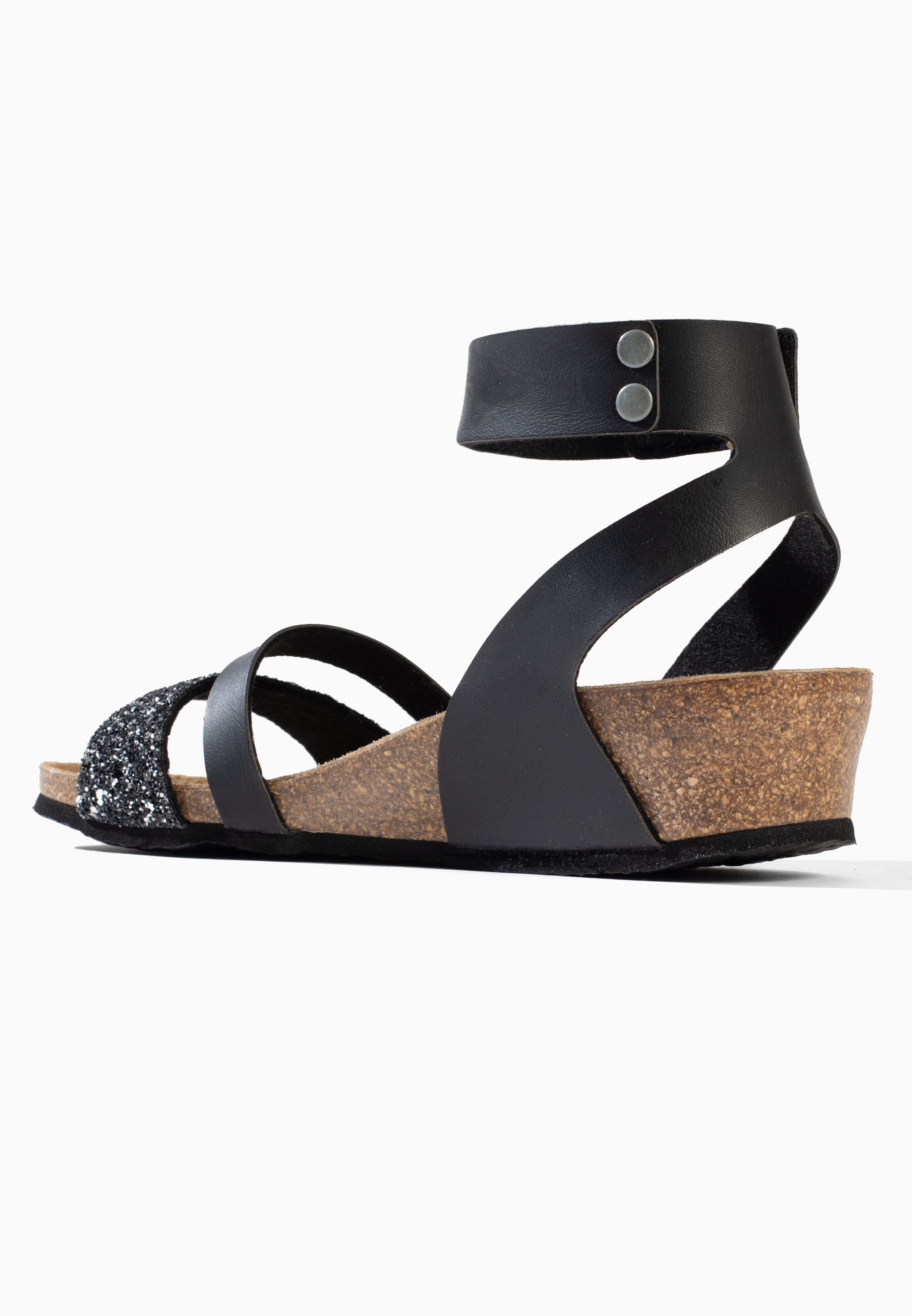 Sandales Camiri Compensées et semi-compensées Noir