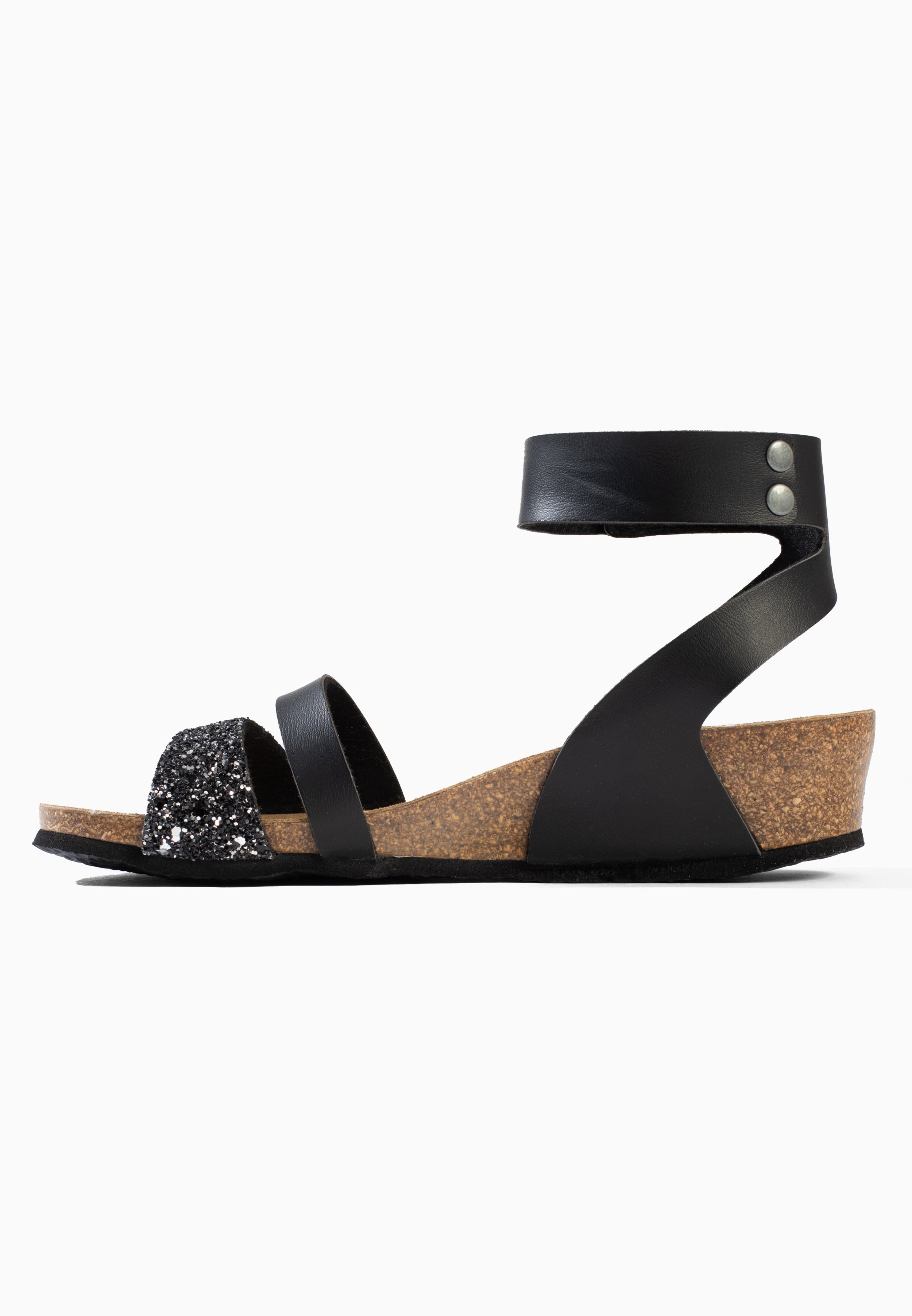 Sandales Camiri Compensées et semi-compensées Noir